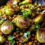 Gebratener Rosenkohl mit Berglinsen