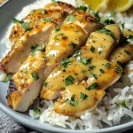 Honig Senf Hähnchen mit Reis