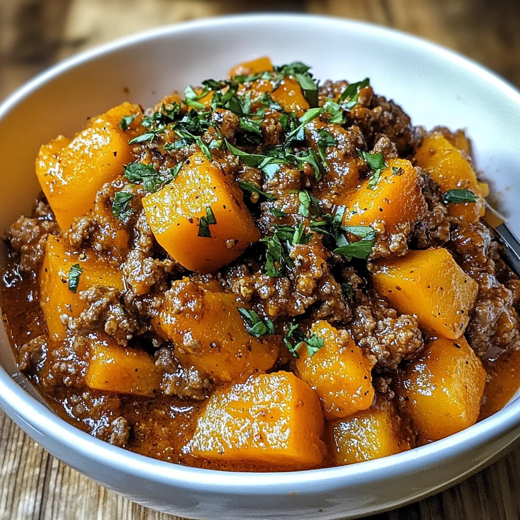 Kürbis-Rindfleisch-Bolognese