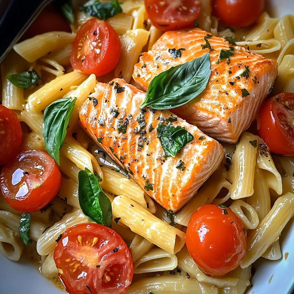 Ofen-Lachs-Pasta