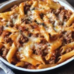 Schneller Nudelauflauf mit Hack