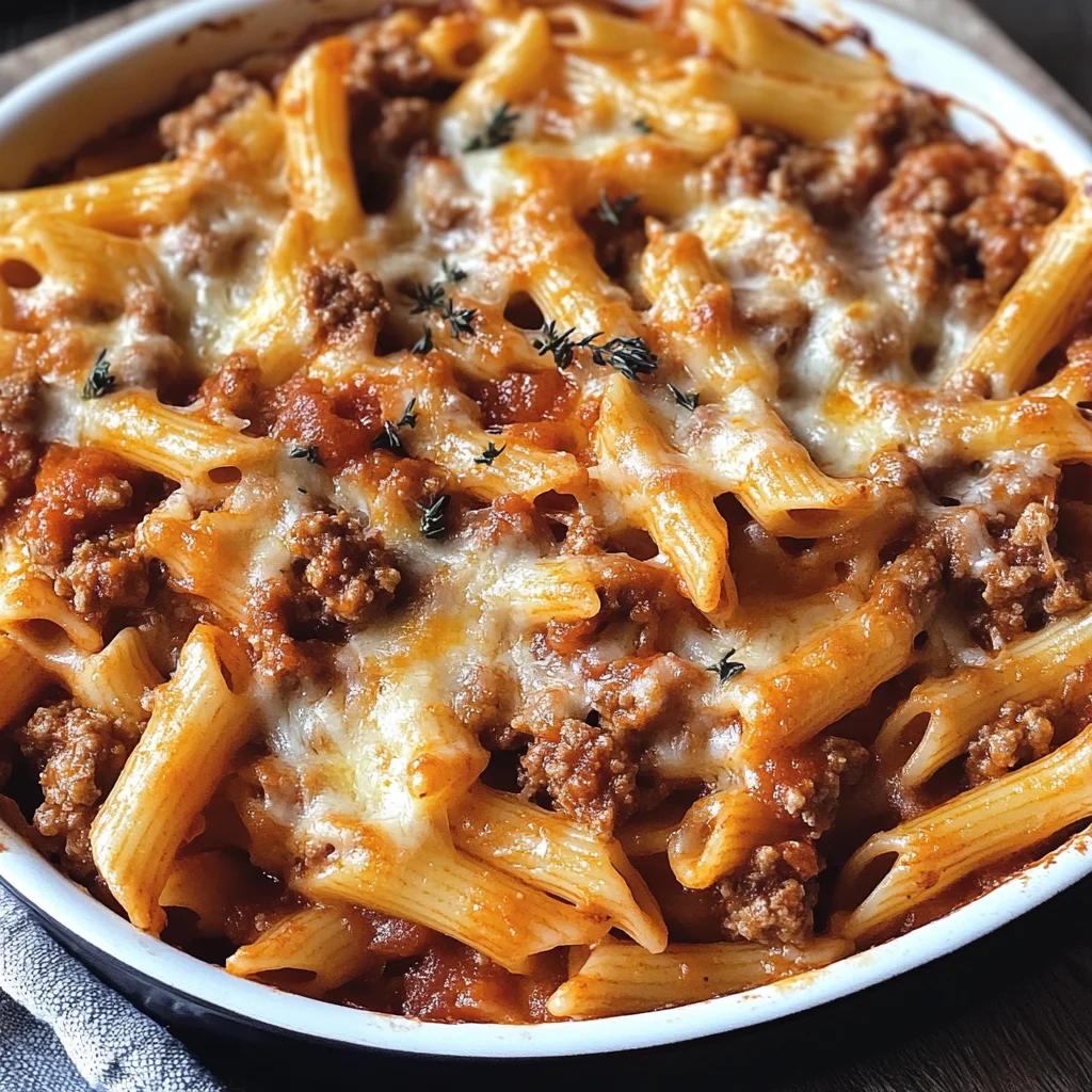 Schneller Nudelauflauf mit Hack