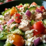 Thunfisch-Hüttenkäse-Salat