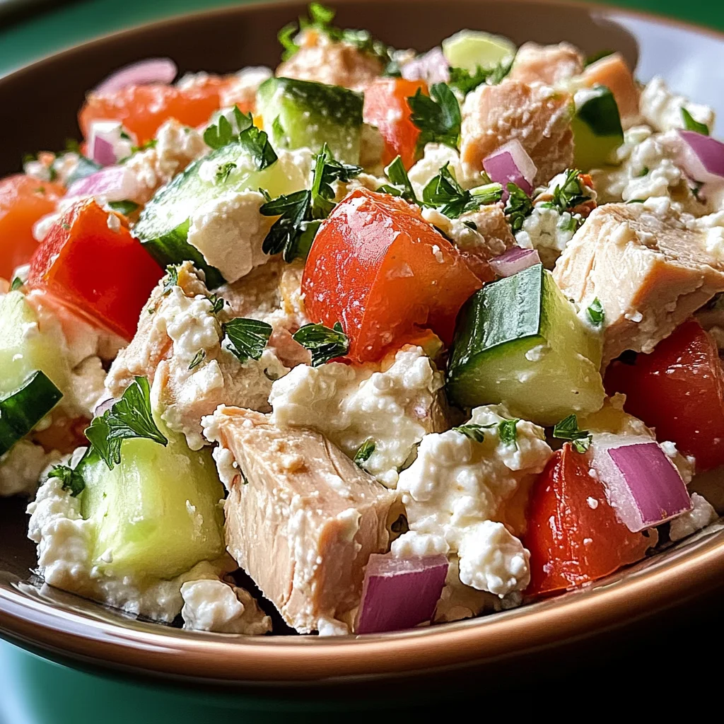 Thunfisch-Hüttenkäse-Salat