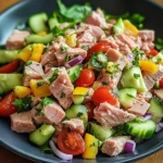 Thunfischsalat mit frischem Gemüse