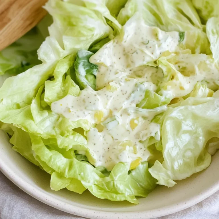 Eisbergsalat-Dressing mit Schmand und Zitrone