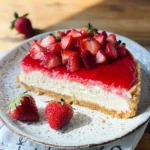 Erdbeerkuchen mit Vanillepudding ohne Backen - ganz einfach