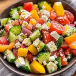 Griechischer Bauernsalat (einfaches Salat Rezept)