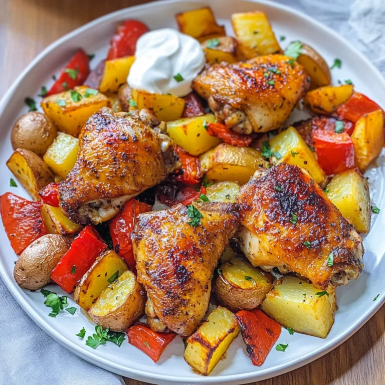 Hähnchenschenkel im Ofen mit Gemüse