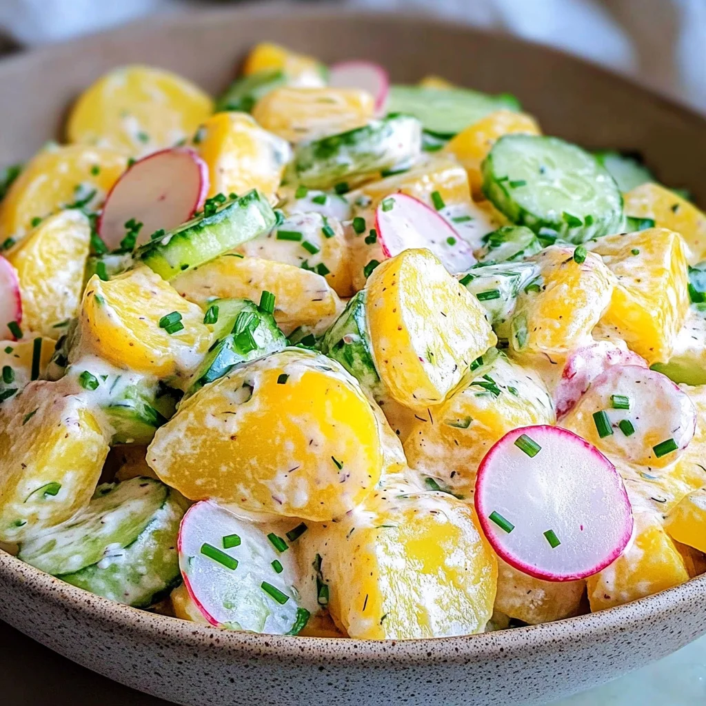 Kartoffelsalat mit Joghurt & Gurke