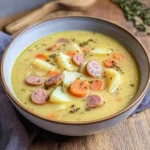 Kartoffelsuppe mit Würstchen wie von Oma