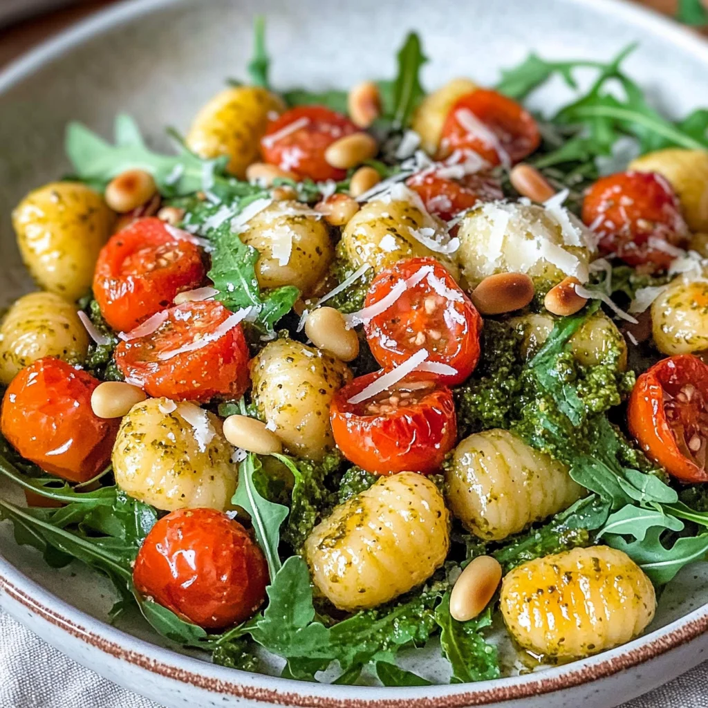 Knuspriger Gnocchi-Salat mit Pesto