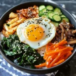 Koreanische Schale Bibimbap