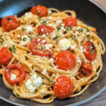 Ofen Feta Pasta - One Pot Spaghetti mit Tomaten Feta Soße