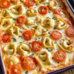 Tortellini-Auflauf mit Tomaten & Mozzarella