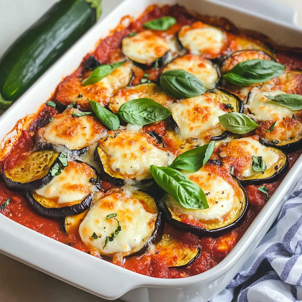 Aubergine-Zucchini-Auflauf