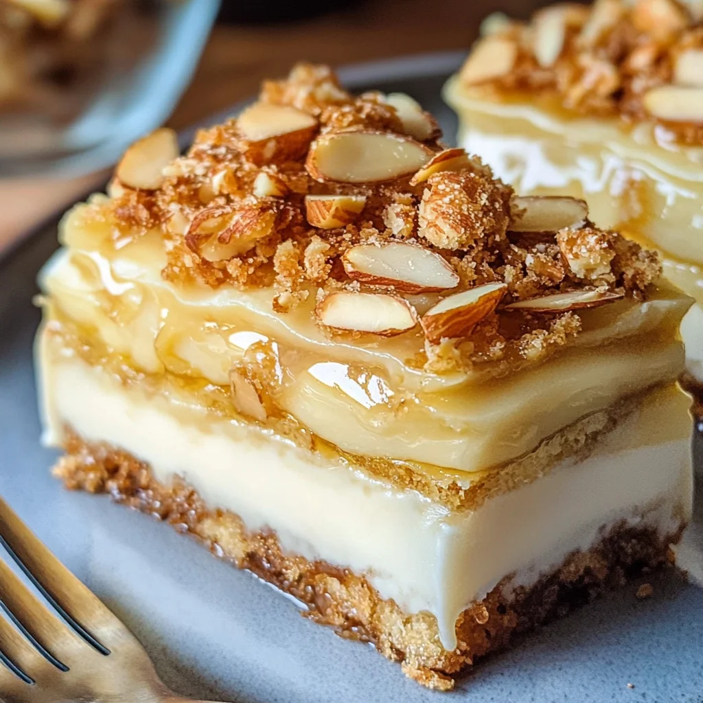 Bienenstich-Dessert - mit Löffelbiskuit