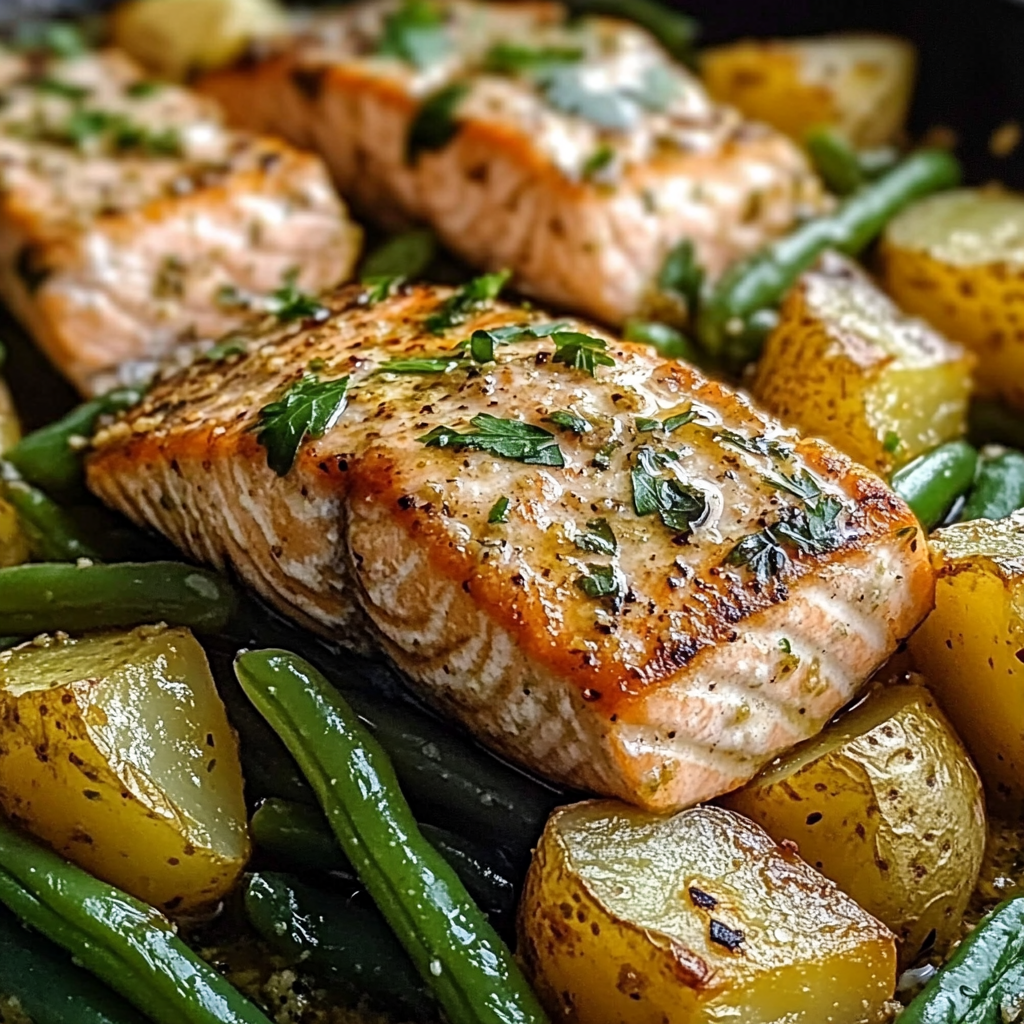 Blechlachs mit grünen Bohnen und Kartoffeln: Ein Unglaubliches Ultimatives Rezept