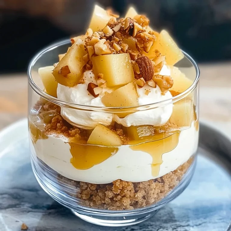 Bratapfel-Dessert im Glas