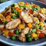 Bratreis mit Hähnchen