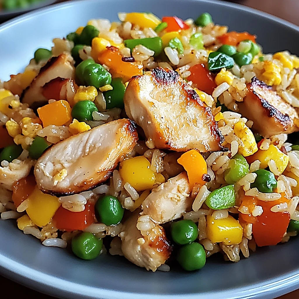 Bratreis mit Hähnchen