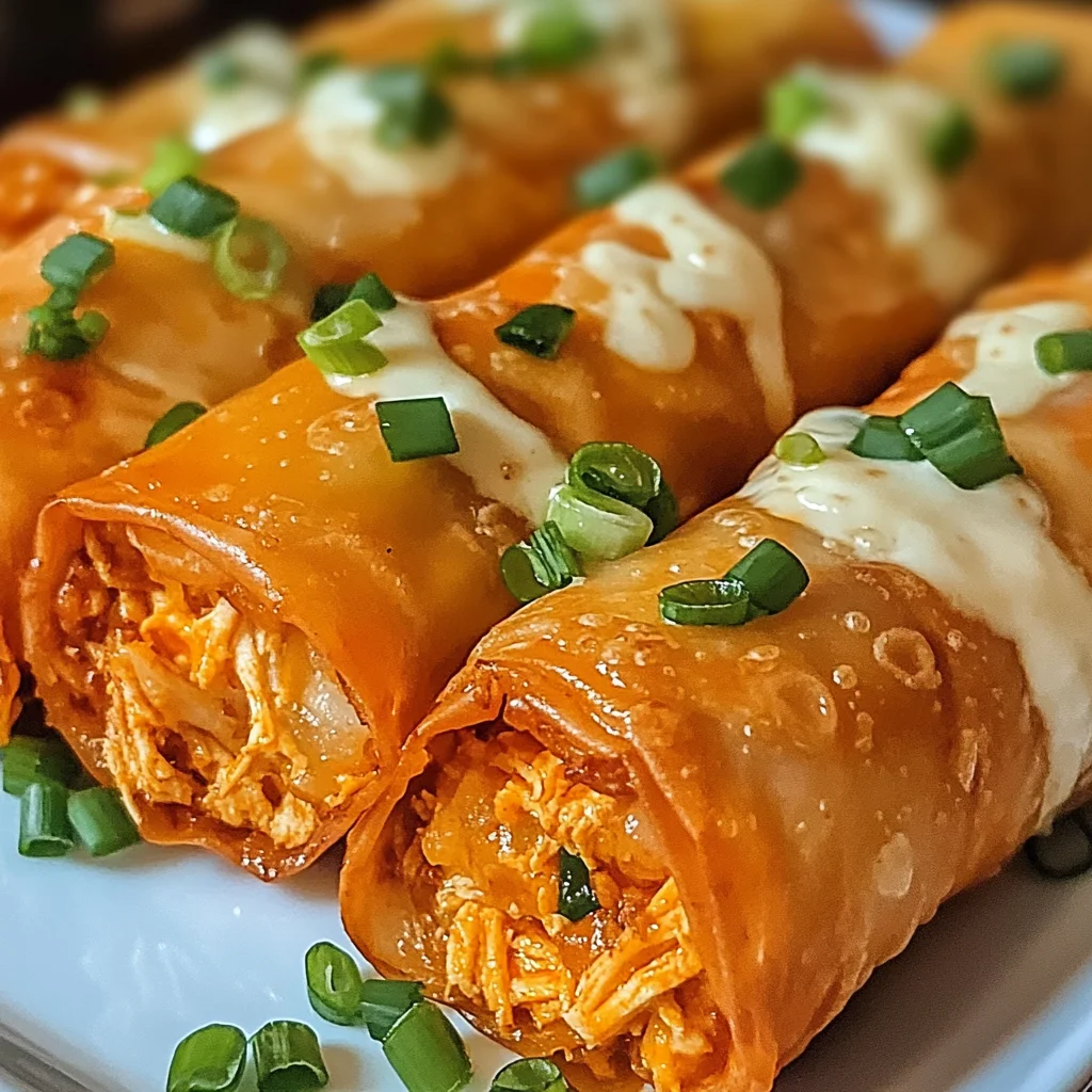 Buffalo Chicken Frühlingsrollen