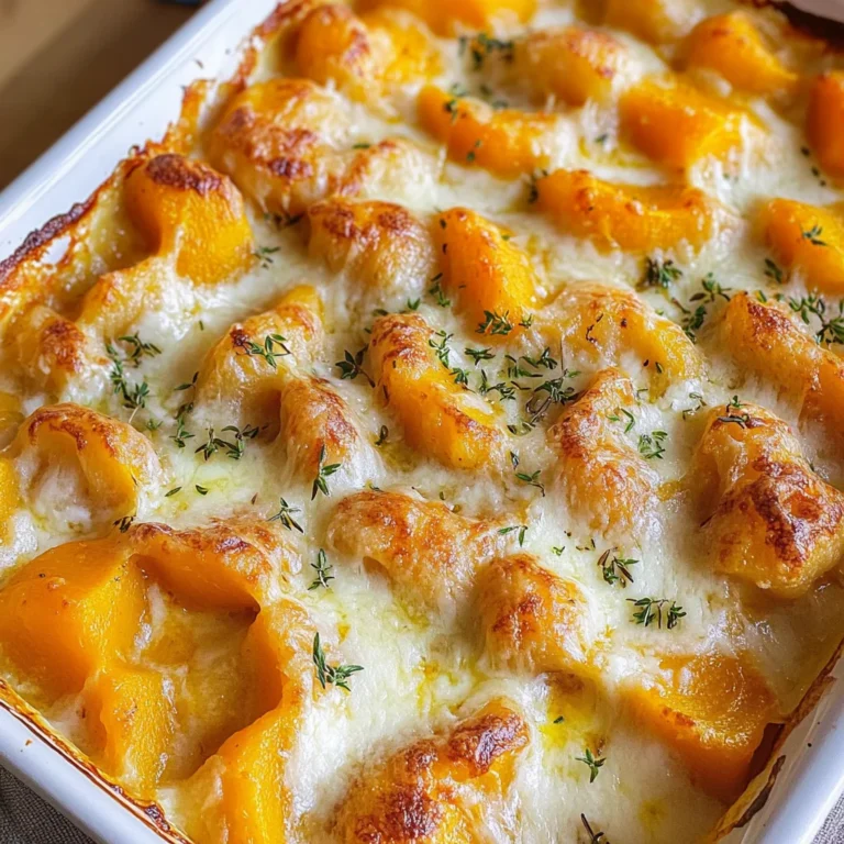 Butternut-Kürbis-Auflauf mit Gnocchi