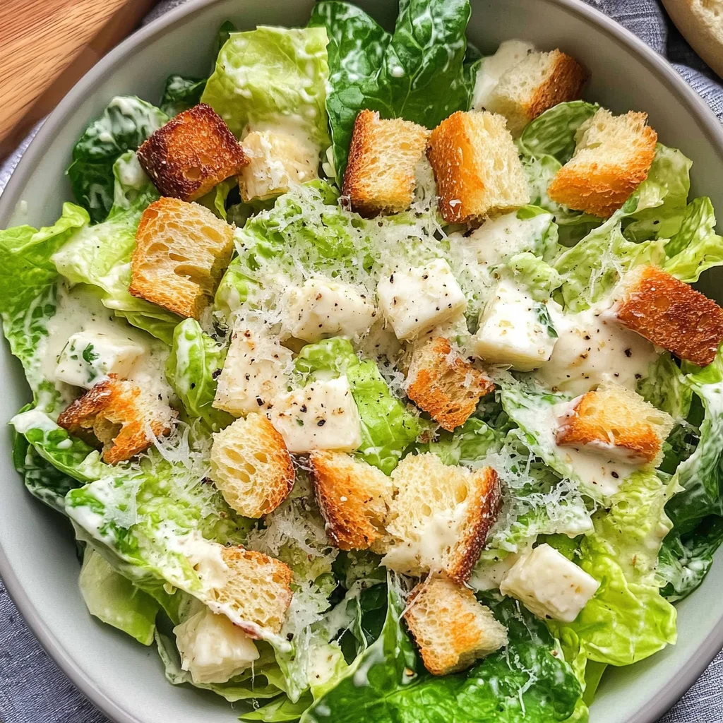 Caesar Salad - ohne Ei & Sardellen