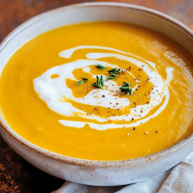 Cremige Butternut-Kürbis-Suppe
