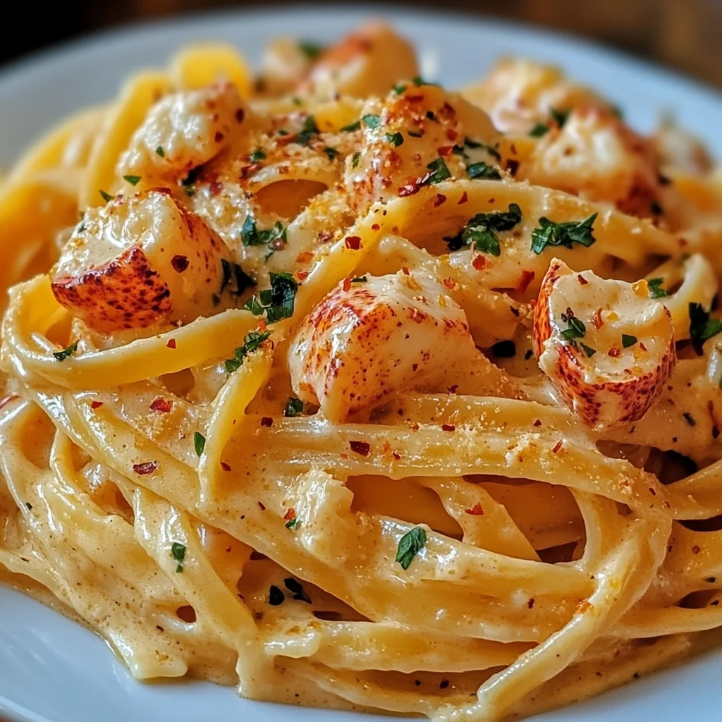 Cremige Hummer-Pasta