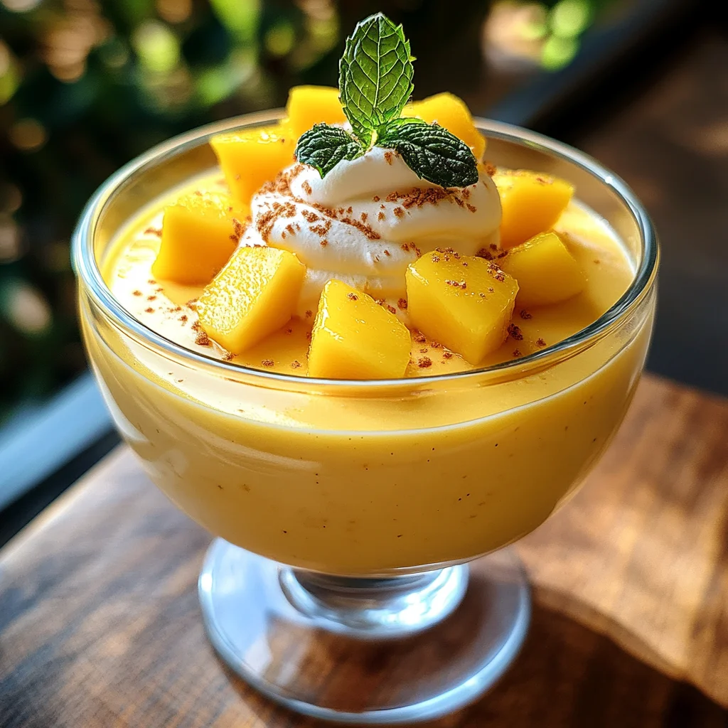 Cremige Mango-Mousse