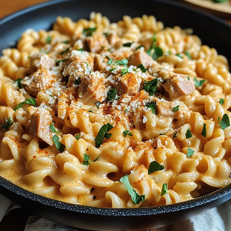 Cremige One Pot Pasta mit Thunfisch