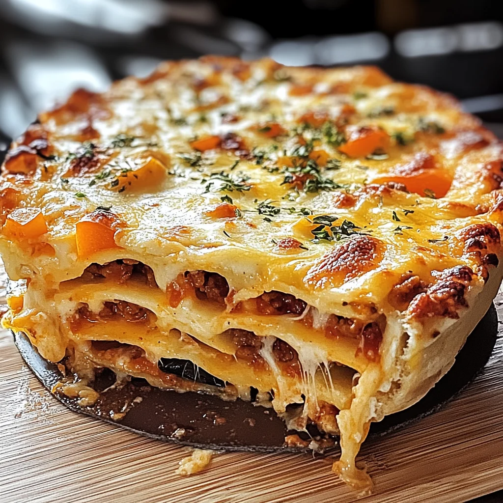 Feurige Tortilla-Torte mit Überbackenem Käse