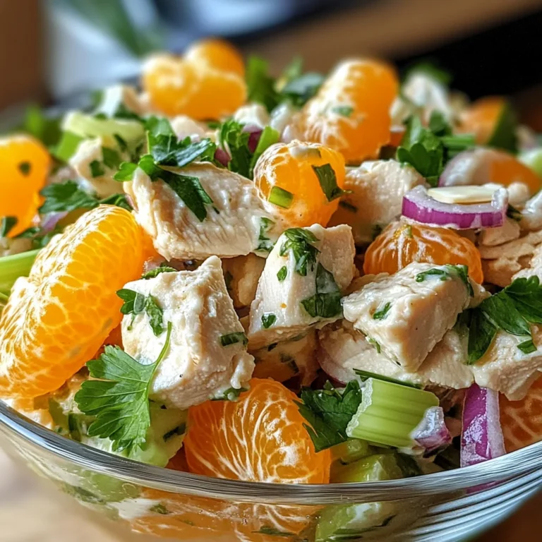Geflügelsalat mit Mandarinen