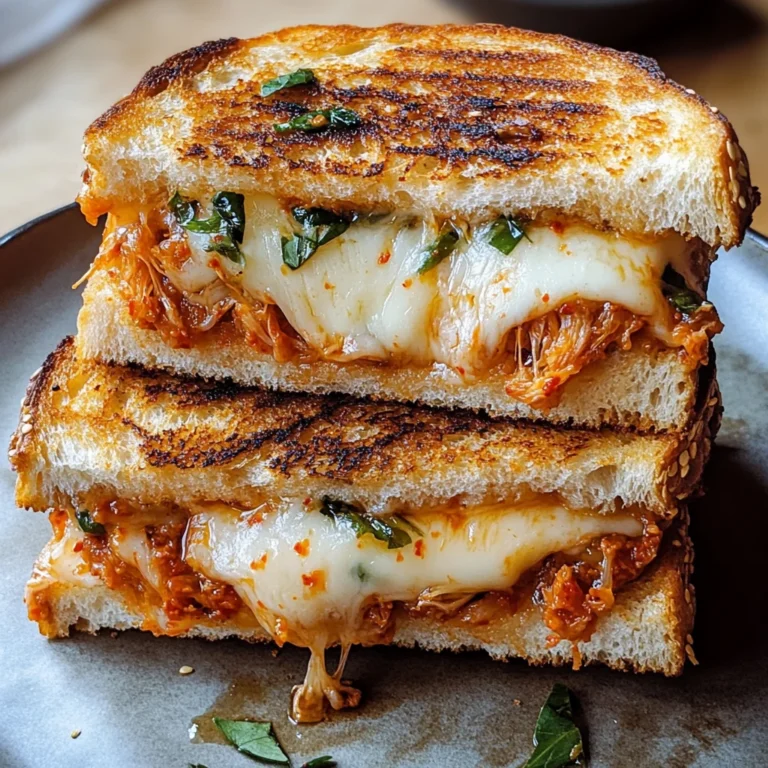 Gegrillter Kimchi-Käse
