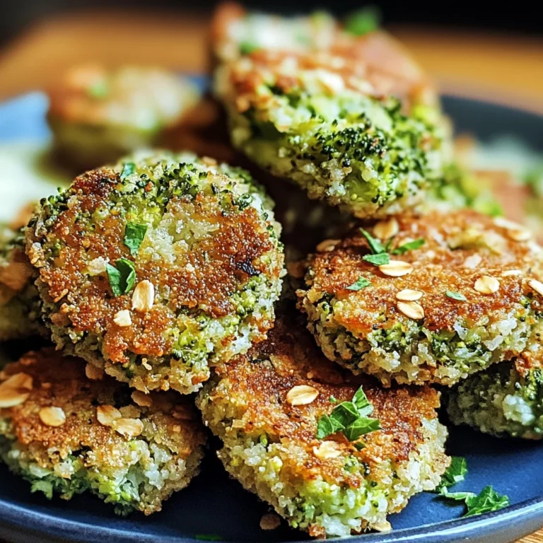 Gesunde Brokkoli Nuggets mit Haferflocken