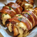 Hähnchenfilet im Speckmantel mit Käsefüllung