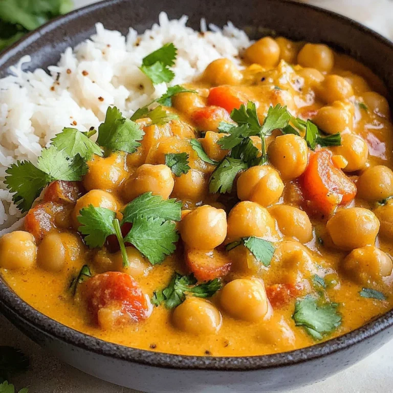 Kichererbsen-Curry mit Kokosmilch