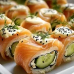 Lachs-Frischkäse-Röllchen