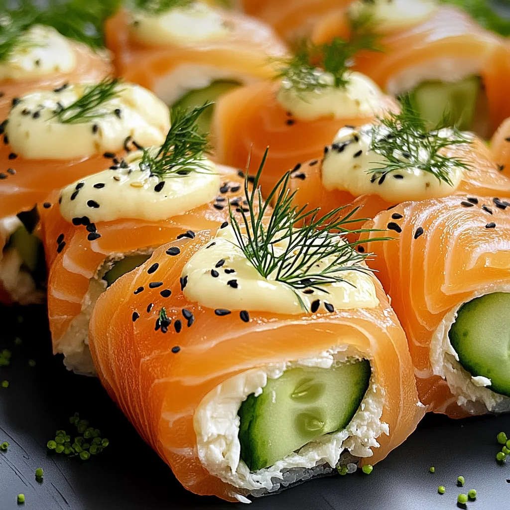 Lachs-Frischkäse-Röllchen