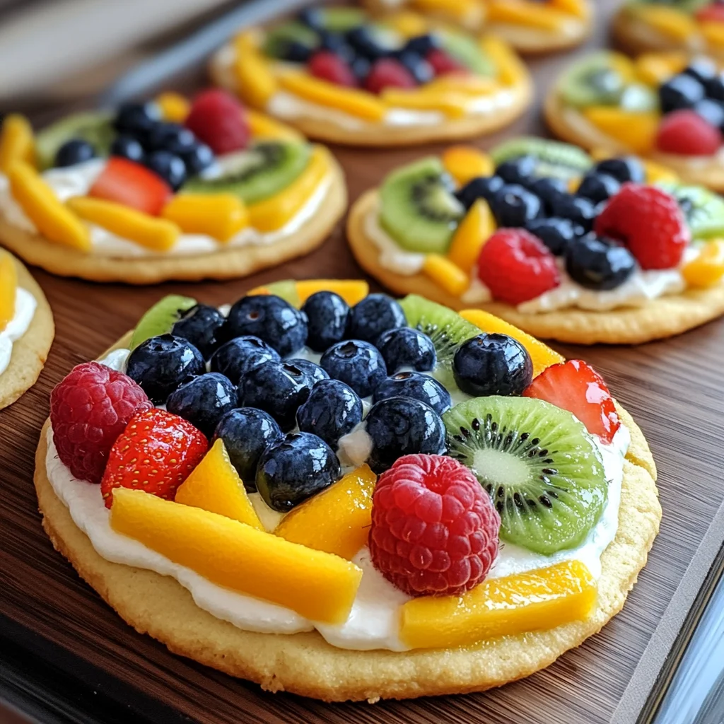 Oster-Ei-Fruchtpizzen