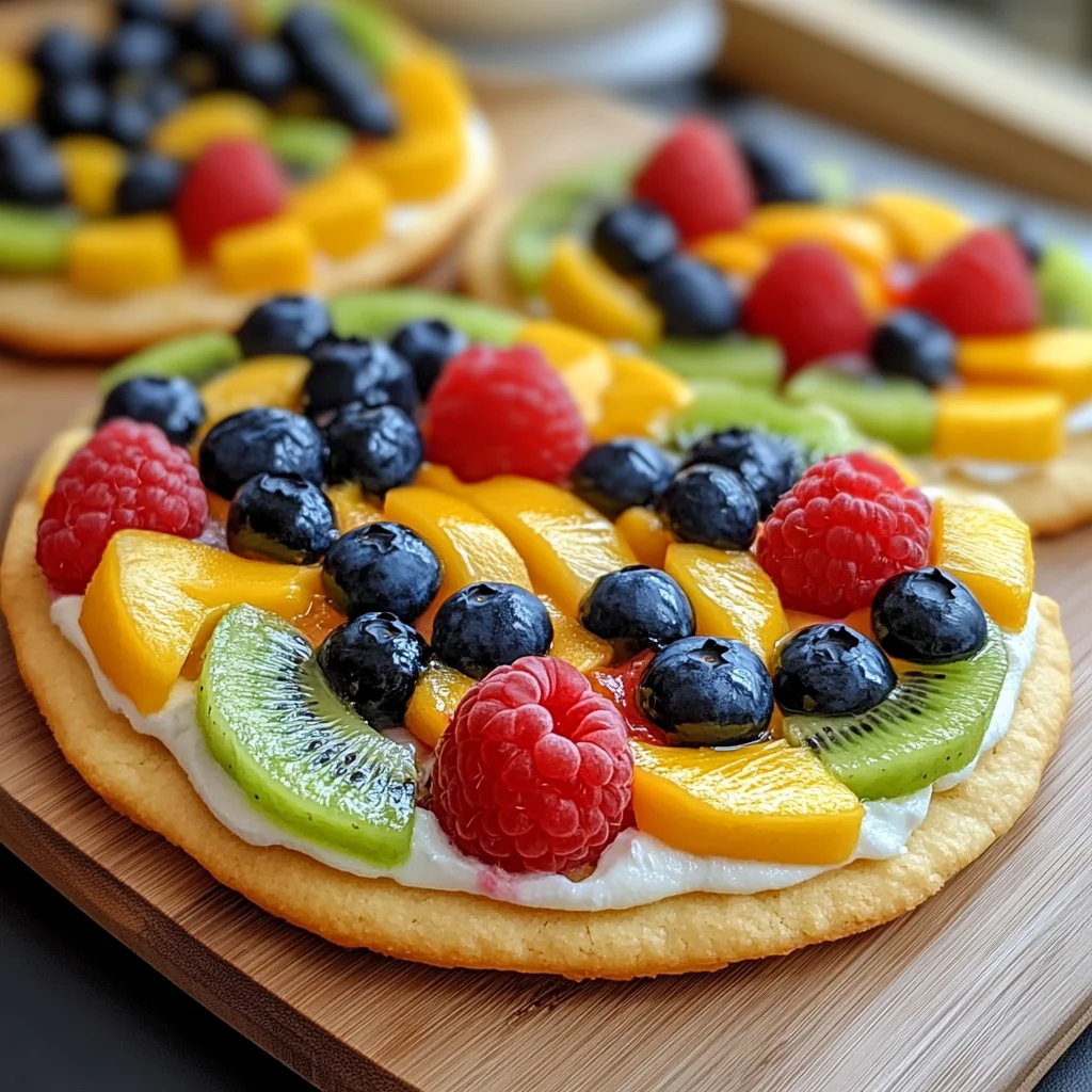 Oster-Ei-Fruchtpizzen