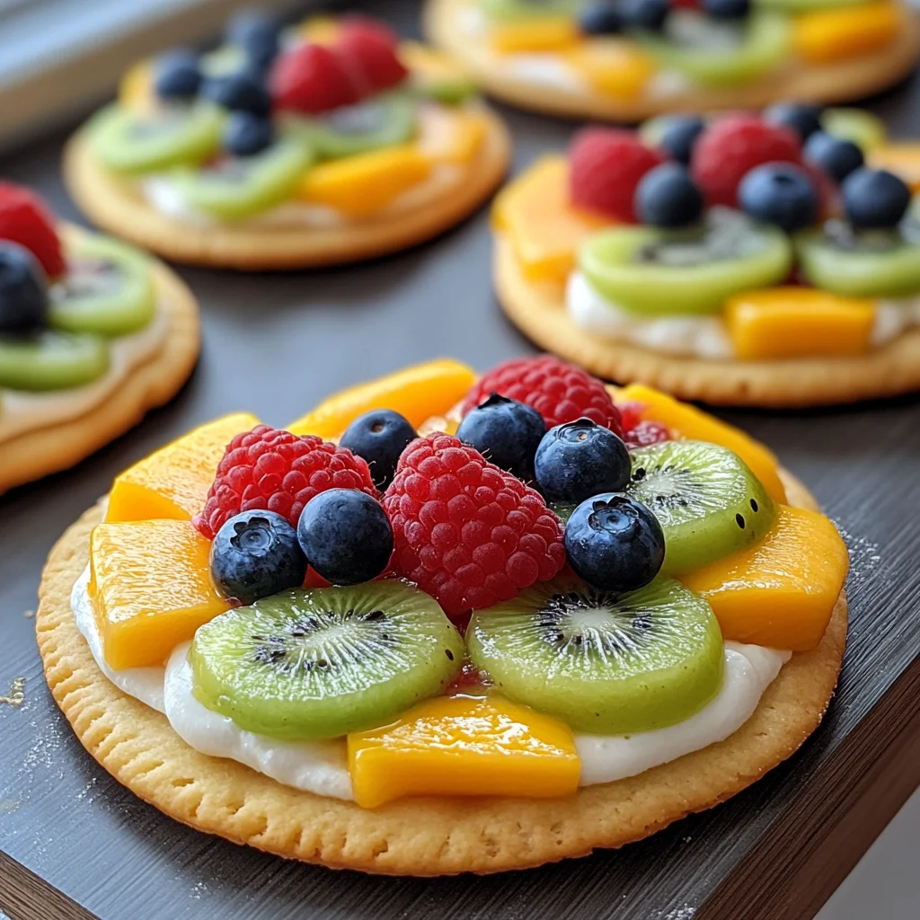 Oster-Ei-Fruchtpizzen