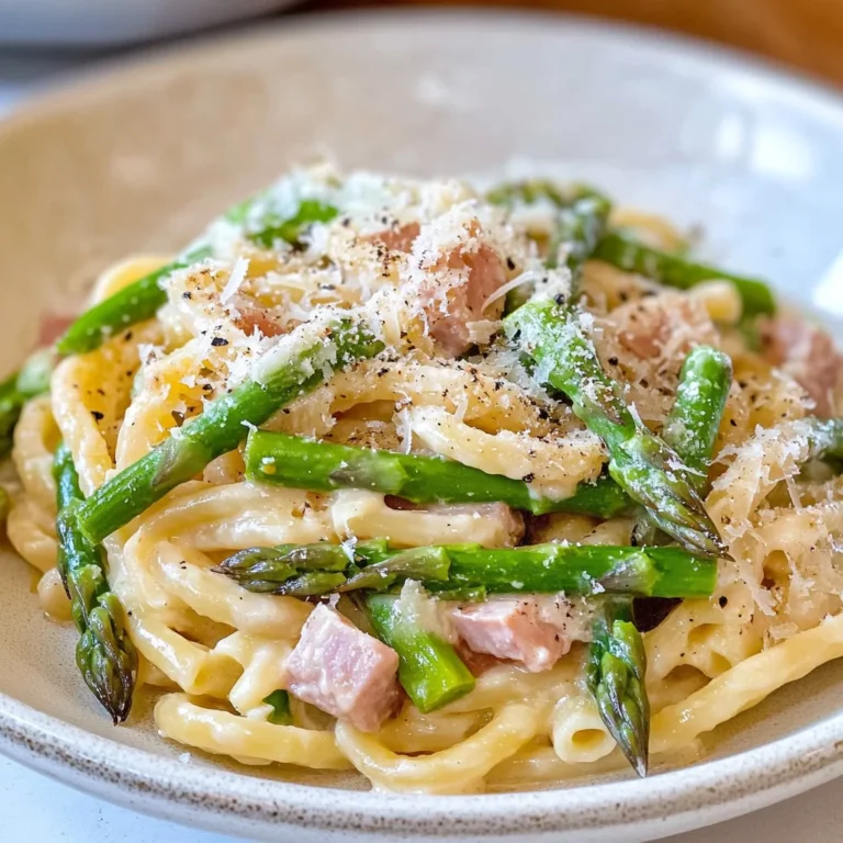 Pasta mit grünem Spargel