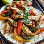 Poblano-Hähnchen-Fajitas aus der Pfanne