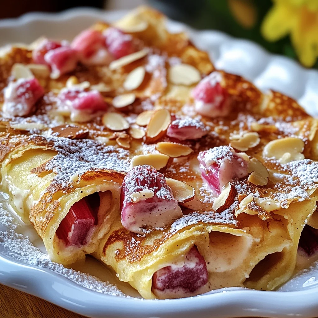 Rhabarber-Crêpes-Auflauf