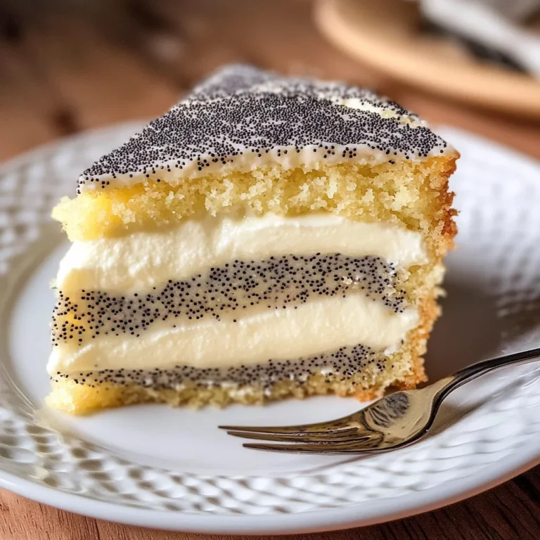 Saftiger Mohnkuchen mit Pudding & Schmand (schnelles Rezept)