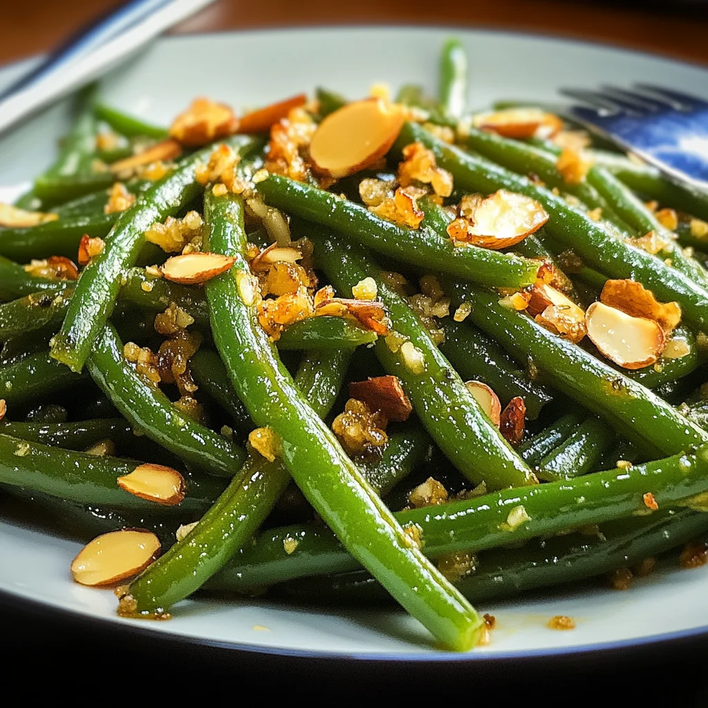 Sautierte Knoblauch-Grüne Bohnen