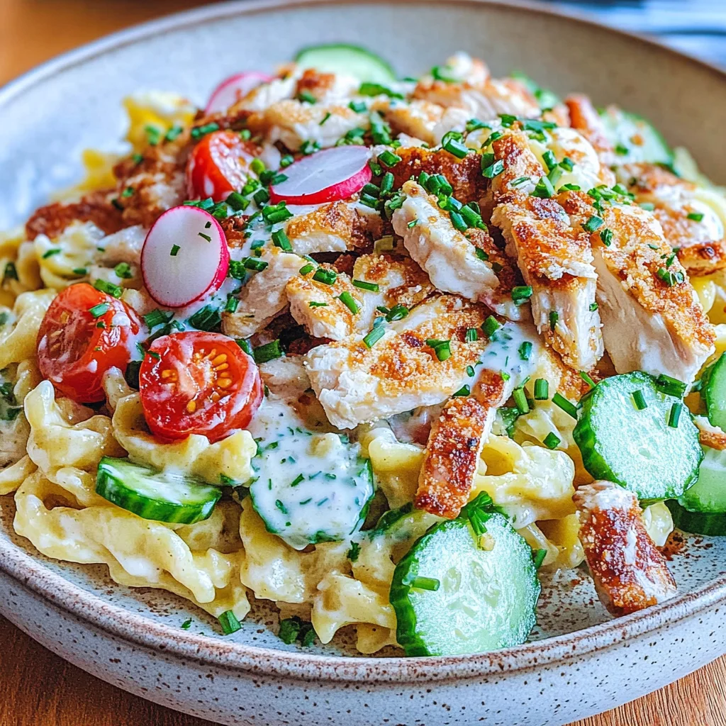 Schneller Spätzlesalat mit Mayo