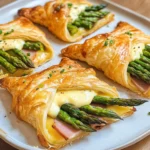 Spargel im Blätterteig mit Schinken & Käse